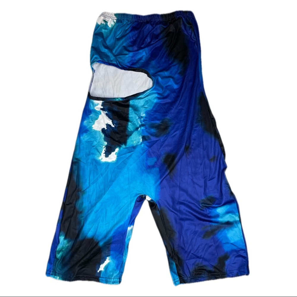 Blue Tie Dye Jumpsuit w/ Cut Out